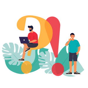 —Pngtree—hand drawn cartoon character faq_6590129